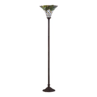 71" Torchiere LED Floor Lamp, Bronze For Sale