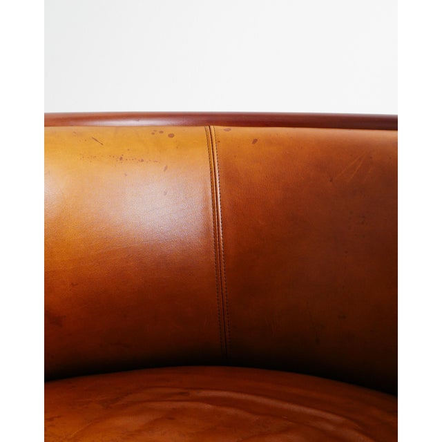 Swedish Aluminium and Brown Leather Armchairs by Mats Theselius for Källemo, Set of 2 For Sale - Image 6 of 8