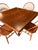 American 1930s - Rare Solid Tiger Wood / Quarter Sawn Dining Table With Lions Feet Base For Sale - Image 3 of 12