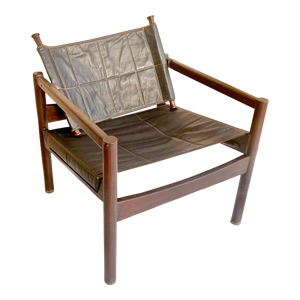 Rosewood Safari Chair by Michel Arnoult, Mobília Contemporânea Brazil, 1960