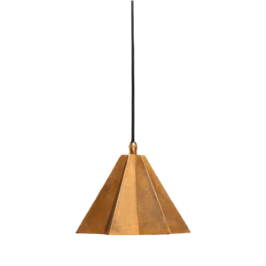 Raffaele Star-Shaped Pendant Light in Sand Cast Brass by Fred&Juul