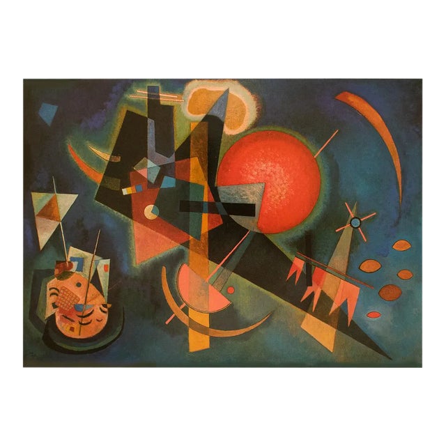 1990 After Wassily Kandisnsky "In the Blue", First Edition Abstract Poster For Sale