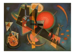1990 After Wassily Kandisnsky "In the Blue", First Edition Abstract Poster
