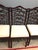 Century Furniture Vintage Century Furniture Chinoiserie Dining Chairs – Set of 6 (4 Side, 2 Armchairs) – Burgundy Lacquer For Sale - Image 4 of 12