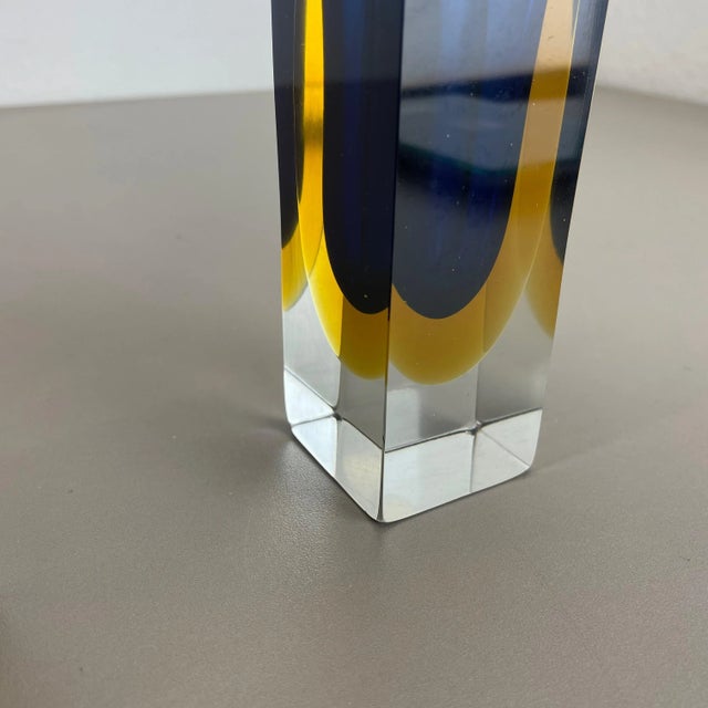 Italian Faceted Sommerso Vases in Murano Glass from Cenedese Vetri, 1970s, Set of 2 For Sale - Image 14 of 18
