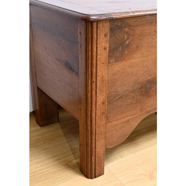 Brown Late 19th Century Oak Chest For Sale - Image 8 of 18