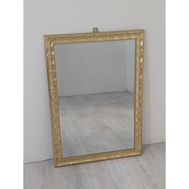 1960s Large Vintage Mirror in Gilded Frame, 1965 For Sale - Image 5 of 12