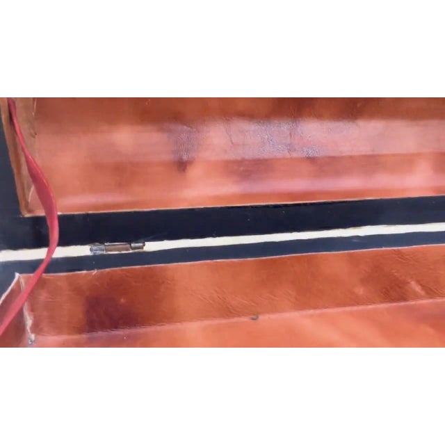 Copper Handmade Wooden Box With Metal and Resin–Unique Decorative Storage Chest for Jewelry & Keepsakes For Sale - Image 8 of 9