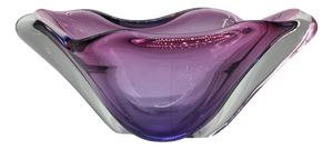 Purple Submerged Murano Glass Centrepiece by Flavio Poli for Seguso, Italy, 1960s