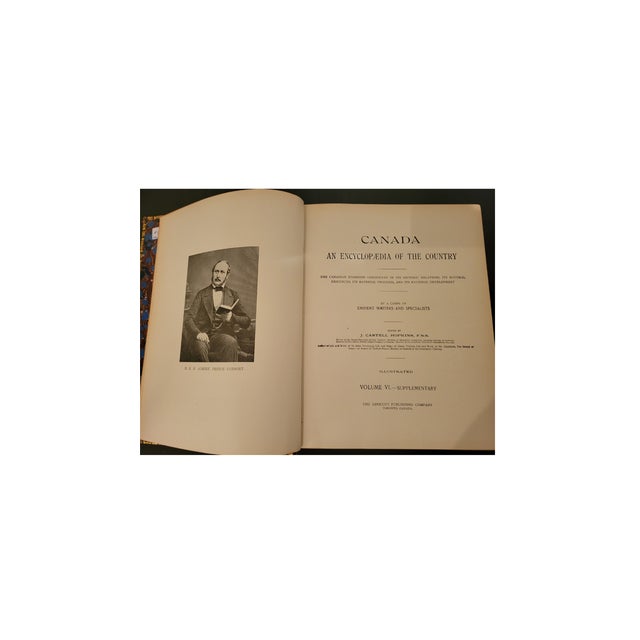 1898 Antique 6-Volume Leather-Bound "Canada: An Encyclopedia of the Country" Set For Sale - Image 4 of 10