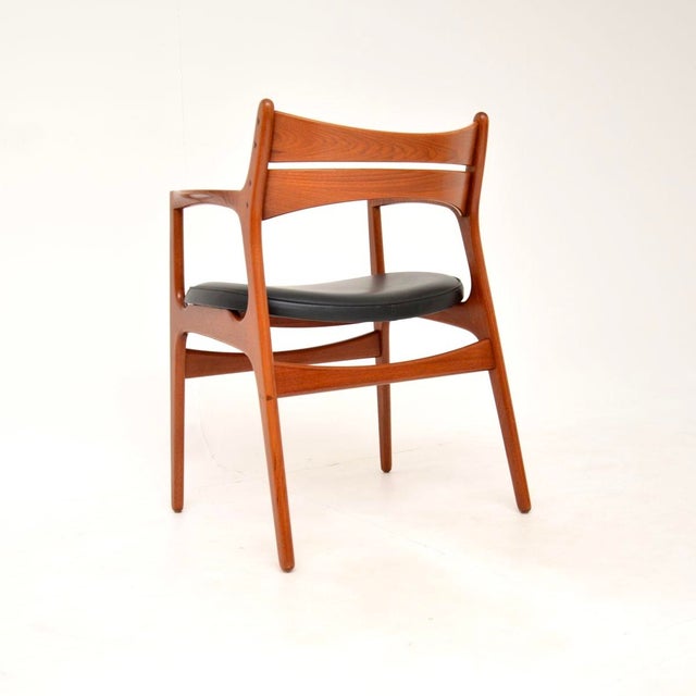 Wood Vintage Danish Teak Carver Desk Chair by Erik Buch, 1960s For Sale - Image 7 of 11