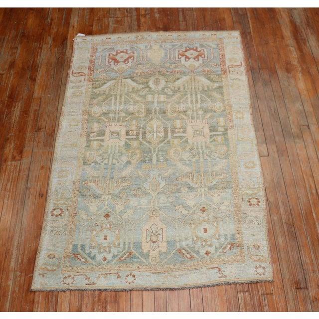 Brown Antique Zabihi Collection Persian Bidjar Carpet For Sale - Image 8 of 8