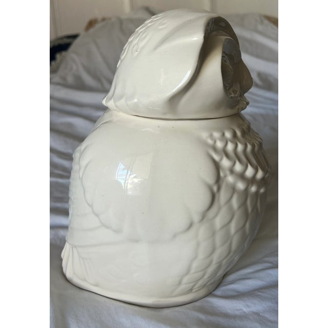 1940s Pop Art Owl Cookie Jar Attributed to McCoy For Sale - Image 4 of 11
