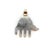 Vintage Berber Hand of Fatima/ Hamsa Sterling Silver Pendant With Abstract Foliate Motif For Sale In Los Angeles - Image 6 of 9