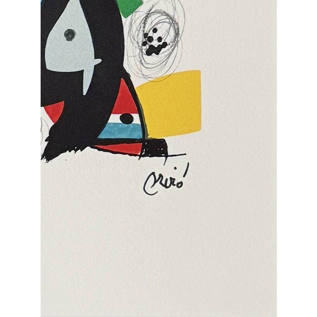 Joan Miró, La Mélodie Acide, Planche V, 1980, Lithograph For Sale - Image 3 of 7