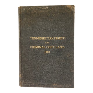 1907 Antique Legal Volume For Sale