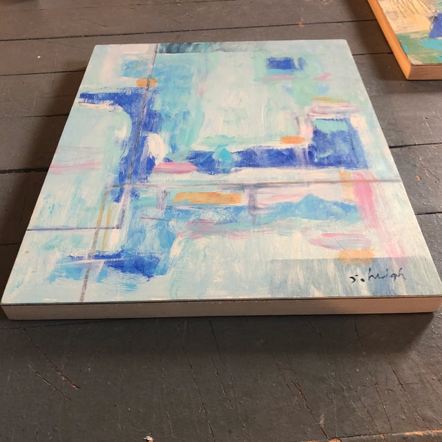 2020s Original Contemporary Stephen Heigh Abstract Painting “Shore Point” Painting Signed For Sale - Image 5 of 6