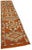 Textile Bohemian Orange Runner Rug For Sale - Image 7 of 7