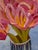 Contemporary Modern Abstract Floral Folk Art Acrylic Painting on Canvas, Signed, Framed, Dated For Sale - Image 3 of 6