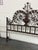 Queen Size Wrought Iron Botanical Scrollwork Headboard For Sale - Image 9 of 12