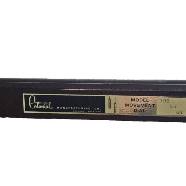 Brown Colonial Aaron Willard Mahogany Grandfather Clock Henry Ford Museum Rocking Ship For Sale - Image 8 of 9