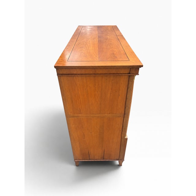 1960s Vintage Baker Furniture Neoclassical Gentleman’s Chest With Tambour Doors For Sale - Image 5 of 17