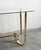 Mid-Century Modern Console Table in Galvanized Aluminum with Glass Top, 1970s For Sale - Image 4 of 13