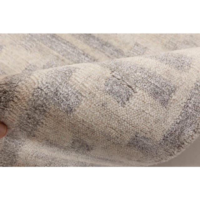 Contemporary Geometric Terra rug in natural wool by Doris Leslie Blau Size: 14'0" × 24'0" (426 × 731 cm) Crafted with...