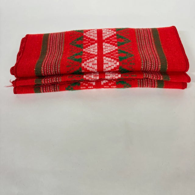 Textile Scandinavian Style Christmas / Holiday Colored Table Runner 86 Inches For Sale - Image 7 of 8