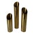 Mid Century Modern Danish Brass Cylinder Candle Holders – Set of 3 For Sale
