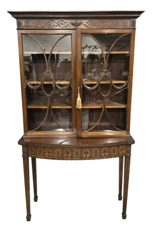 Adams Mahogany Bookcase on Stand, 1880s