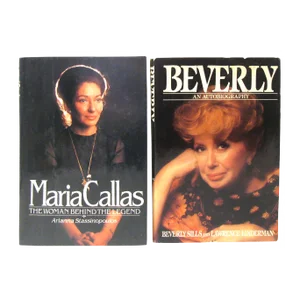 Opera Legend Book Collection - Maria Callas & Beverly Sills, Set of 2