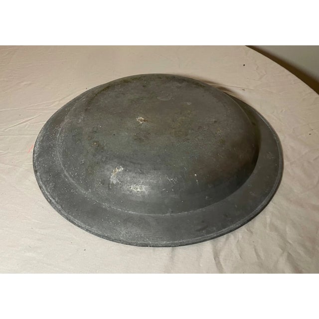 Metal Huge Antique 18th Century John Townsend London Forged Pewter Dinner Plate Bowl For Sale - Image 7 of 9