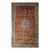 Vintage Turkish Hereke Silk Rug, Hand-Knotted Garden Design, Copper Red, 3' x 5' For Sale