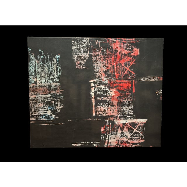 Giorgio Celiberti, Composition, Tempera on Large Canvas, 2000 For Sale - Image 6 of 6