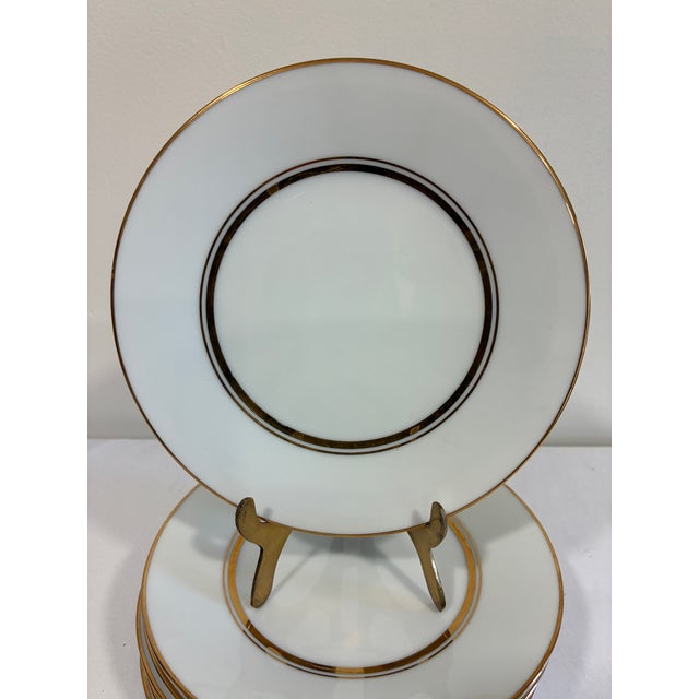 Traditional Vintage Noritake Gold Rim China Bread Plates, Set of 8 For Sale - Image 3 of 10