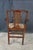 Antique Chippendale Style Interlaced Back Mahogany Armchair Dining Desk Chair For Sale - Image 17 of 18