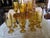 Capture the true warmth of the autumn season with this magnificent vintage amber glassware entertainment service....