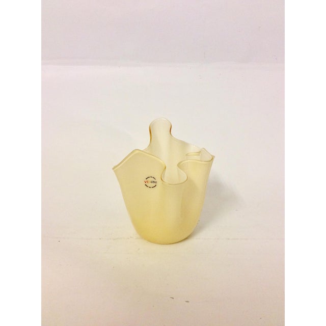 Glass Fazzoletto Vase by Fulvio Bianconi for Venini, 1999 For Sale - Image 7 of 7
