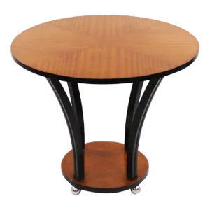 Art Deco Side Table After Emile-Jacques Ruhlmann