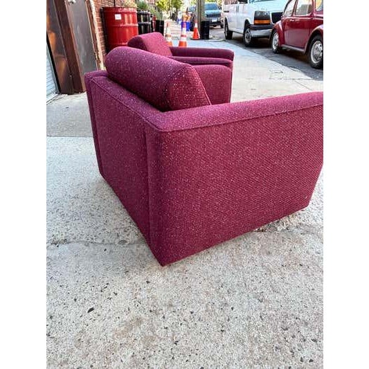 Knoll Late 20th Century Attributed to Charles Pollack for Knoll Club Chairs For Sale - Image 4 of 11