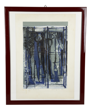 Luciano Minguzzi, Stylized Figures, Author's Proof, 1967, Serigraph