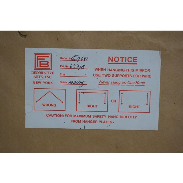 Friedman Brothers No.6379 Chippendale Mahogany Mirror For Sale - Image 12 of 12