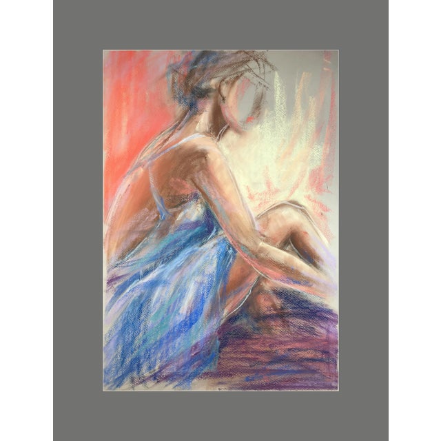 "Ballerina" Contemporary Original Expressionist Figurative Pastel Drawing by Valeriya Serova For Sale - Image 4 of 9
