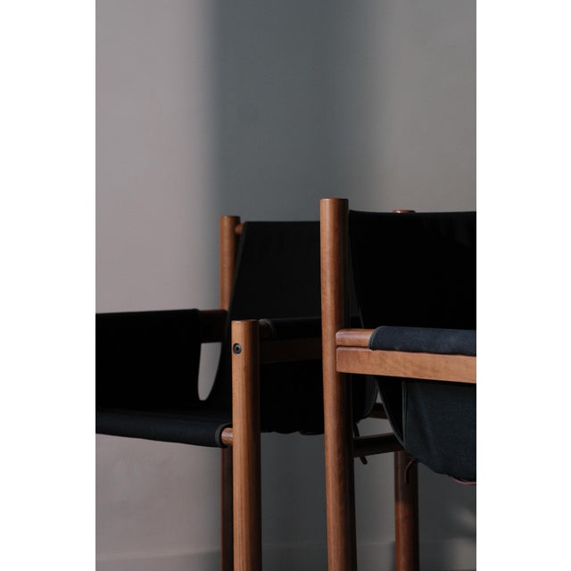 Black Ibisco Safari Chairs, 1980s, Set of 2 For Sale - Image 8 of 16