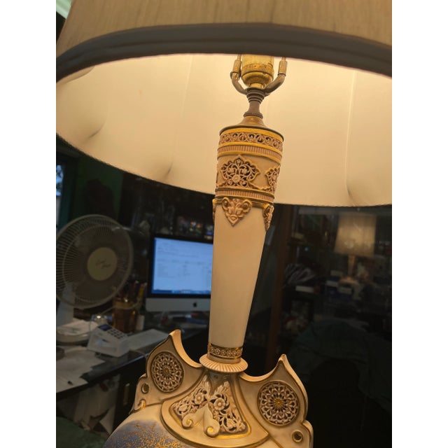 Late 19th Century Royal Worcester Lamp Circa 1880 For Sale - Image 5 of 12