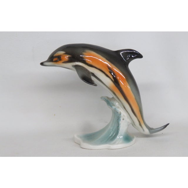 Goebel Dolphin Cs 209 West Germany Porcelain Figurine 4676b For Sale In Miami - Image 6 of 16