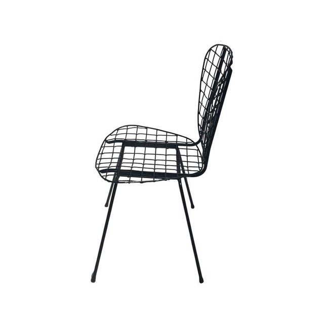Vintage Wire Outdoor Chair, Holland For Sale - Image 3 of 10