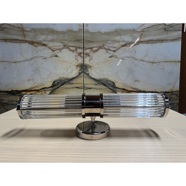 Silver Allen Double Light Sconce For Sale - Image 8 of 8