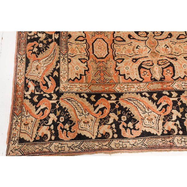 Textile Authentic 1900s Karabagh Bold Design Handmade Wool Rug For Sale - Image 7 of 8